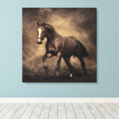 Toile Beautiful horse throw pillow (Insitu (Plancher de Bois))