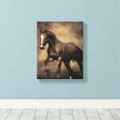 Toile Beautiful horse throw pillow (Insitu (Plancher de Bois))