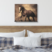 Toile Beautiful horse throw pillow (Insitu(Chambre))