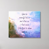 Toile  Beautiful Psalm 67 Blessing Upon Us (Recto)