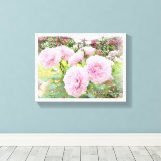 Toile Beautiful Rose Garden (Insitu (Plancher de Bois))