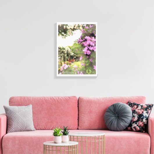 Toile Beautiful Rose Garden (Insitu(Salon))
