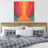 Toile Beautiful Sunny Sun Rays Southwestern Folk Art (Insitu(Chambre))