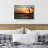 Toile Beautiful sunset over the river (Insitu(Chambre))