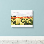 Toile Beautiful Tulip Field (Insitu (Plancher de Bois))