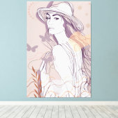 Toile beautiful women (Insitu (Plancher de Bois))