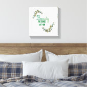 Toile Beauty Botanical Typography (Insitu(Chambre))