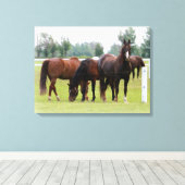 Toile Beaux Chevaux/Toile (Insitu (Plancher de Bois))