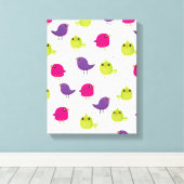 Toile Beaux oiseaux colorés (Insitu (Plancher de Bois))