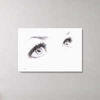 Beaux yeux féminins Dessin Art minimaliste