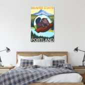 Toile Beaver & Mt Hood - Portland, Oregon (Insitu(Chambre))