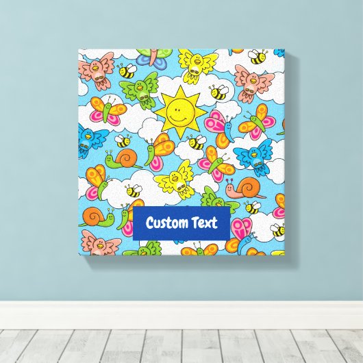 Toile Bébé Animaux Arrière - plan (Insitu (Plancher de Bois))