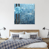 Toile Bébé bleu rose de glace (Insitu(Chambre))