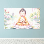 Toile Bébé Bouddha (Insitu (Plancher de Bois))