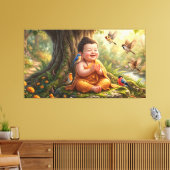 Toile Bébé Bouddha (Insitu(Salon))