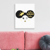 Toile Bébé Brown de sucre en noir et or (Insitu(Salon))