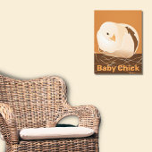 Toile Bébé Chick Hatching Orange Cuisine