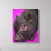 Toile Bébé Cochon noir (Recto)