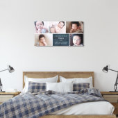 Toile Bébé Collage Photo Bleu Marine & Blanc (Insitu(Chambre))
