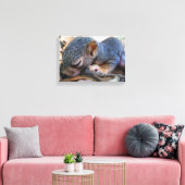 Toile Bébé écureuil dormant (Insitu(Salon))