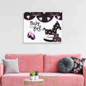 Toile Bébé Fille Enveloppé Canvas (Insitu(Salon))