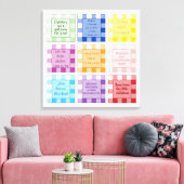 Toile Bébé Gingham versets Foi basée (Insitu(Salon))