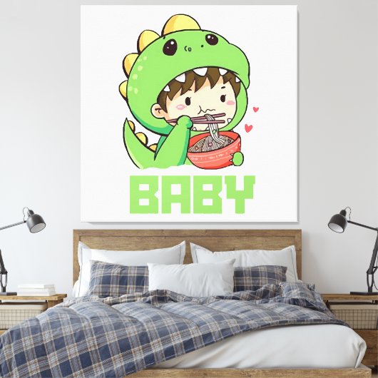 Toile bébé godzilla (Insitu(Chambre))