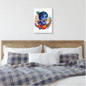 Toile Bébé Krishna avec Flûte - Vibes de paix | 3D dynam (Insitu(Chambre))