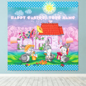 Toile Bébé lapin petit (Insitu (Plancher de Bois))