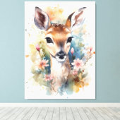 Toile Bébé mignon cerf (Insitu (Plancher de Bois))
