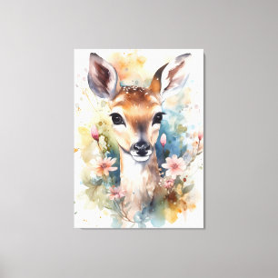 Toile Bébé mignon cerf