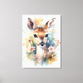 Toile Bébé mignon cerf (Recto)