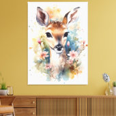 Toile Bébé mignon cerf (Insitu(Salon))