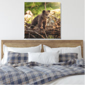 Toile Bébé mignon Ours en Bois (Insitu(Chambre))