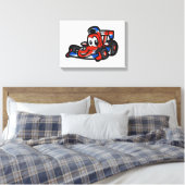 Toile Bébé Nice dessin animé de voiture - Choisir la cou (Insitu(Chambre))