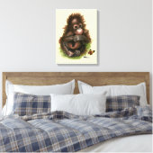 Toile Bébé orang-outan et papillon (Insitu(Chambre))