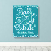 Toile Bébé son froid à l'extérieur Turquoise bleu Person (Insitu (Plancher de Bois))