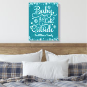 Toile Bébé son froid à l'extérieur Turquoise bleu Person (Insitu(Chambre))