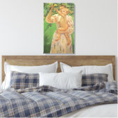 Toile Bébé tendant la main vers une pomme de Mary Cassat (Insitu(Chambre))