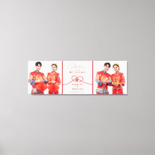 Toile Bécasseau maubèche Union Double Bonheur Mariage Ch
