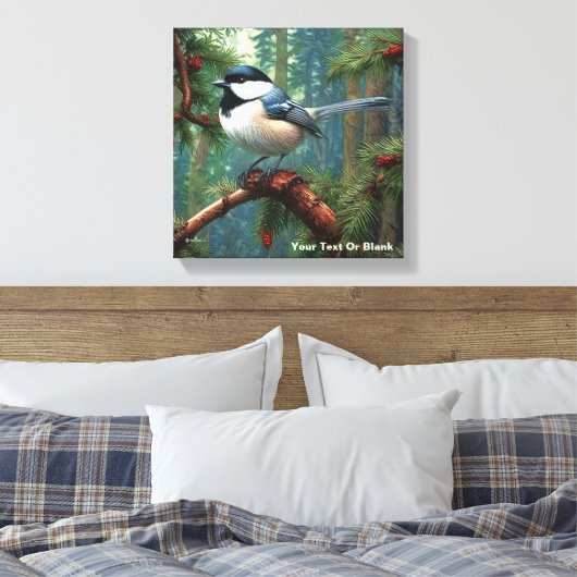 Toile Bécasseau mignon à carreaux noirs (Insitu(Chambre))