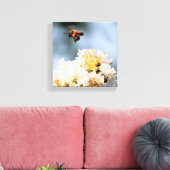 Toile Bee Floral Canvas Print (Insitu(Salon))