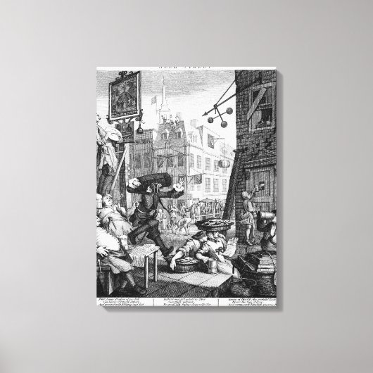 Toile Beer Street, 1751 (Recto)