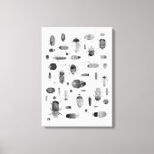 Toile Beetle noir et blanc (Recto)