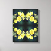 Toile Beetle sur Wild Mullein Flower Abstrait (Recto)