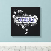 Toile Beetlejus | Vapeur de sable enroulé sur le logo Be (Insitu (Plancher de Bois))