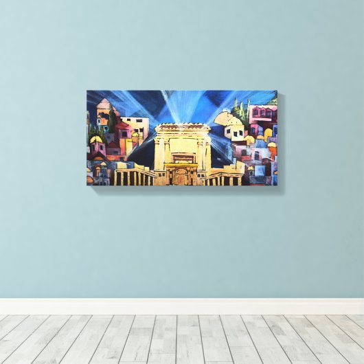 Toile Beit Hamikdash (Insitu (Plancher de Bois))