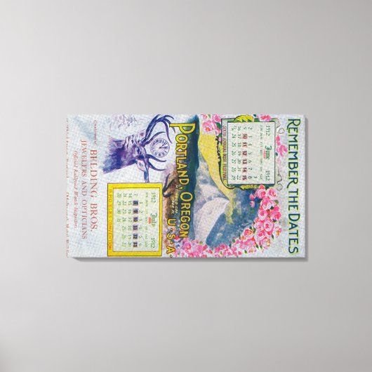 Toile Belding Bros. Publicité des bijoutiers (Recto)