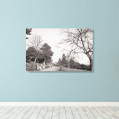 Toile Bell Vue Park, Newport, lun (déc. 1977) (Insitu (Plancher de Bois))