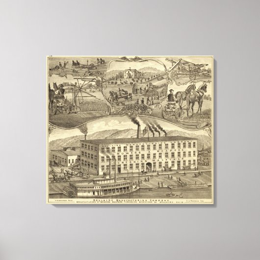 Toile Bellaire Manufacturing Company Bellaire, Ohio (Recto)